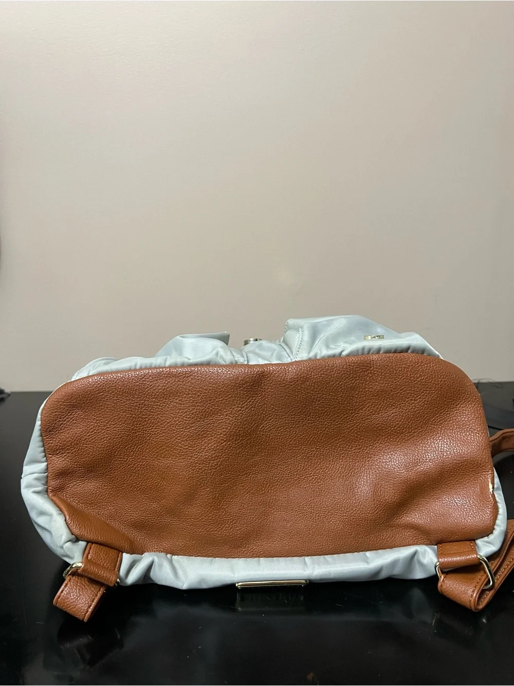Steve Madden Two-Tone Gray and Brown Backpack